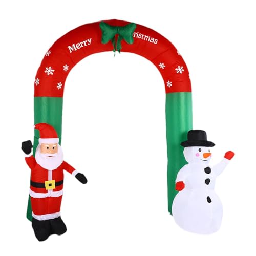 Amagogo Arco Gonfiabile di Natale, Decorazione Natalizia Gonfiabile, Arco Gonfiabile con Figura in Piedi per Interni, Prato, Hotel, Esterni