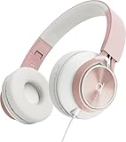 ARTIX CL750 Wired Headphones with Mic & Volume Control — Noise Isolating On-Ear Headphones for Computer and Laptop Wired, Plug in Corded Headphone Over Ear with Wire (Foldable, Aux Jack 3.5mm)