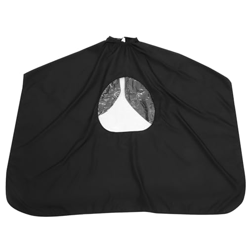 Capa para Corte de Pelo con Ventana, Capa Impermeable para Salón de Peluquería para Adultos, Delantal Profesional para Barberos y Estilistas