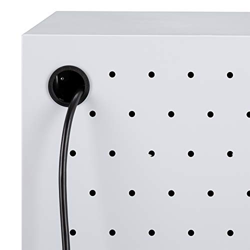 Learniture Structure Series 12-Device Wall-Mount Charging Cart Compatible With Laptop Computers, Tablets, Chromebooks - Gray -Lnt-Nor1009Gr-So #TOP1