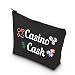 VAMSII Casino Cash Money Bag Casino Gambling Makeup Bag Casino Lover Accessory Pouch (Casino Cash)