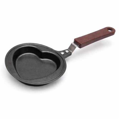 Image of Egg Fry Pan for Kitchen Lovely Cartoon Shape Mini Non-Stick Egg Frying Pan Omelets Pan Pancake Egg Fryer Skillet Fry Frying Pan Molds Cookware (5) (Heart)