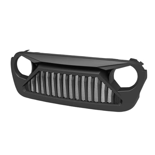 Calandre avant Jeep Wrangler JL protège radiateur contre impacts noire mate