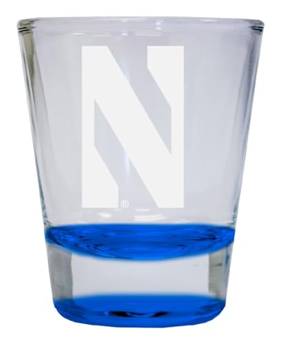 Vaso shot 2 oz Northwestern University Wildcats vidrio verde