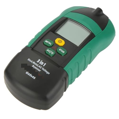 Medidor de espesores MS6906 ZQFEE, detector multifunción 3 en 1 para voltaje CA, pernos metálicos y pilares de madera miniatura 3