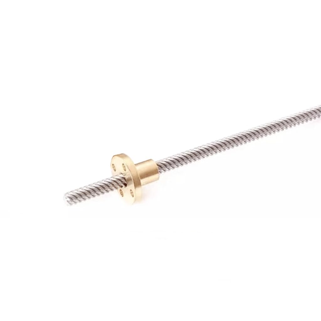 Tornillo de paso helicoidal T6, varilla roscada de acero inoxidable 304, paso de 6mm y 1mm(350mm)