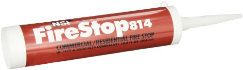 NSi Industries, LLC Firestop814 Residential and Non-Intumescent Commercial Fire Stop, 10.3 oz Caulk Tube, Red - FS-814 #1