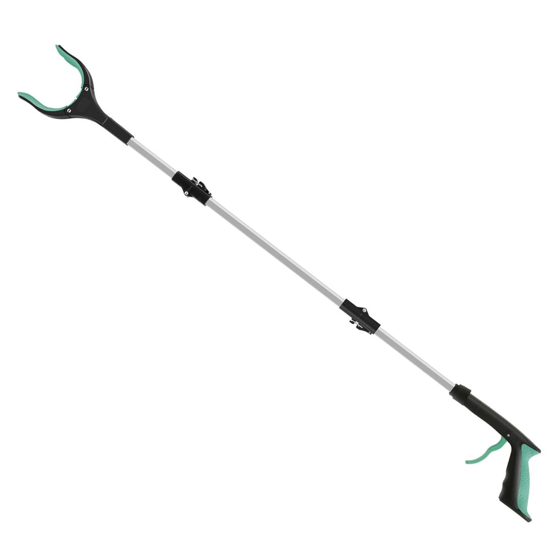 Hndhbfgrt Foldable Garbage Picker Gripper Extender with 360° Rotating Clip Hand Tools Reachers Pickers Non-Slip Jaws