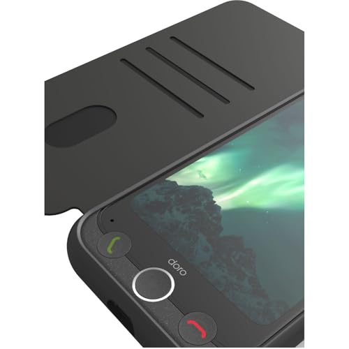 Doro Étui portefeuille graphite pour Aurora A3x protection élégante aux finitions soignées