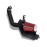 SUNROAD Cold Air With Filter Replacement for 2004-2008 Ford F150 V8 5.4L, Red