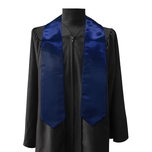 Image of GraduationMall 12 Pieces 72 Inch Plain Graduation Stole Bulk Sublimation Blank Honor Graduation Sash Unisex Adult