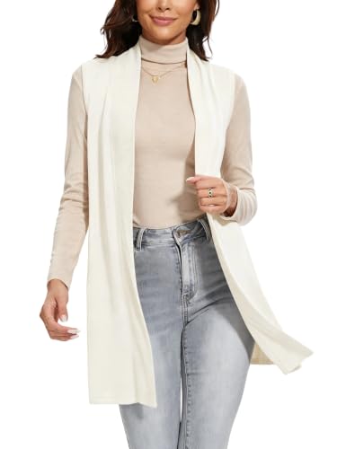 Image of Spicy Sandia Womens Sleeveless Long Knit Cardigan Vest