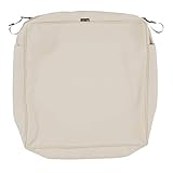Classic Accessories Montlake FadeSafe - Funda de cojín para diván de patio, color beige envejecido