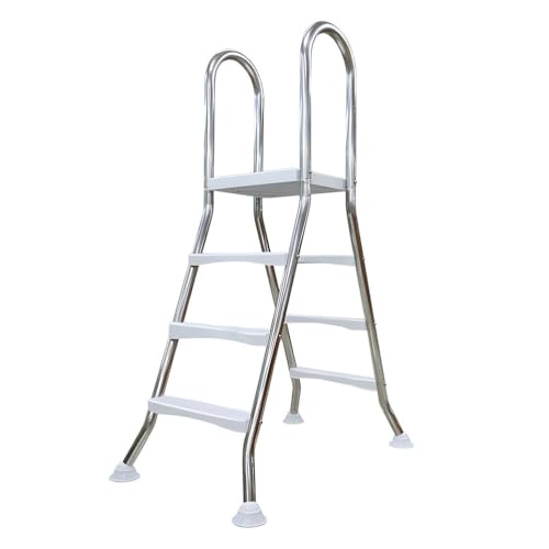 Escalera de piscina doble 3 peldaños de acero inoxidable 304