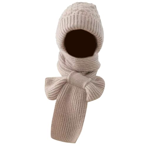 Écharpe à capuche pour femme solide contre le vent glacé