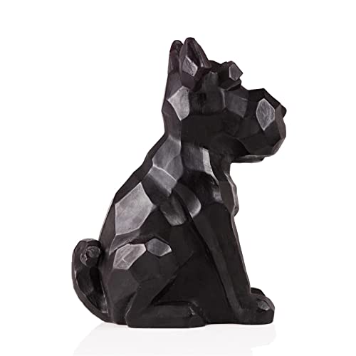 Bougie squelette Schnauzer déco originale intérieur maison