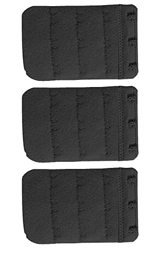 Image of Women Bra Hook Extender 3 Hook 3 Eye Extender Save Your Bra Increase Band Length-Bra Extensions-Bra Extender Hook-Bra Hooks for Women-Bra Hook and Eye-Bra Hook Extender Combo