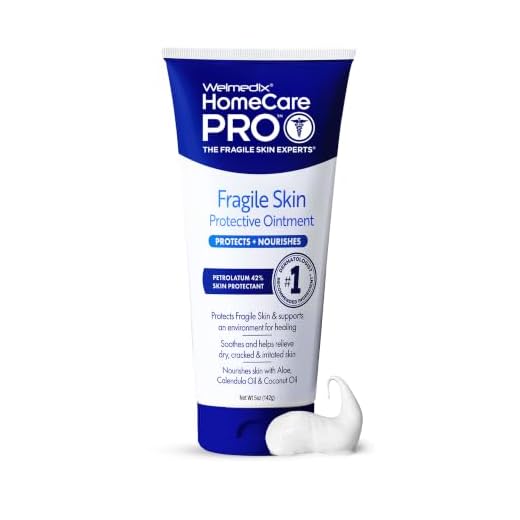 Welmedix Fragile Skin Protective Ointment | Hospital Grade Healing Ointment, Barrier Cream & Skin Protectant w/Calendula for Treatment of Eczema, Psoriasis, Dermatitis, Bed Sores, Chafing (5oz Tube)