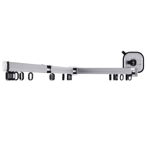 Étendoir à linge rétractable et pliable sans perforation 49.6 pouces