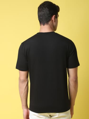 Image of Pinkmint Men's Cotton Blend T-Shirt ll Soild Round Neck T-Shirt ll Stylish Half Sleeve T-Shirt's (Pack of 1)