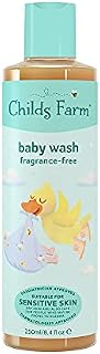Childs Farm | Baby Body Wash 250ml| Unfragranced | Gently Cleanses | Suitable for Newborns with Dry, Sensitive & Eczema-prone Skin (Packaging may vary)