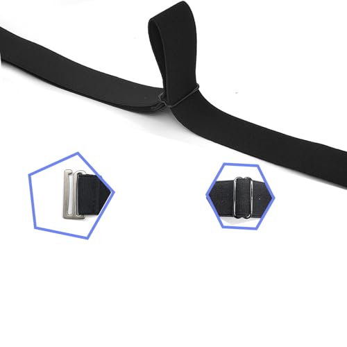 Crop Band for T-Shirts,Tuck Band, Sweater Tuck Band belts (Black+Khaki)3