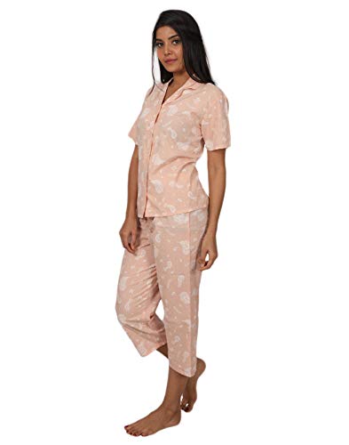 Image of B STORIES Women's Cotton Pyjama Set | Comfort and Relexed Nightsuit for Ladies