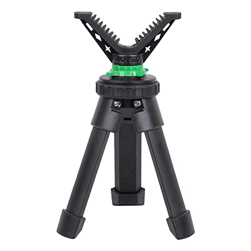 WILDGAMEPLUS Trípode Portátil de Tiro Rápido para Rifle, Ajustable, Compacto y Ligero de Aluminio Fundido con Soporte en V de 360 Grados T05 (T05 Altura 5.7~7.5 Pulgada)