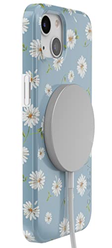 Casely Iphone 13 Case | Compatible With Magsafe | Daisy Daydream Baby Blue Floral Case #TOP2