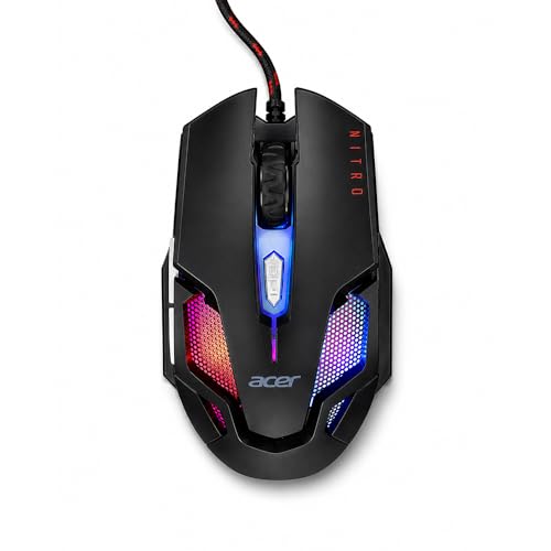 Acer Nitro Gaming Mouse III | RGB Wired Gaming Mouse...