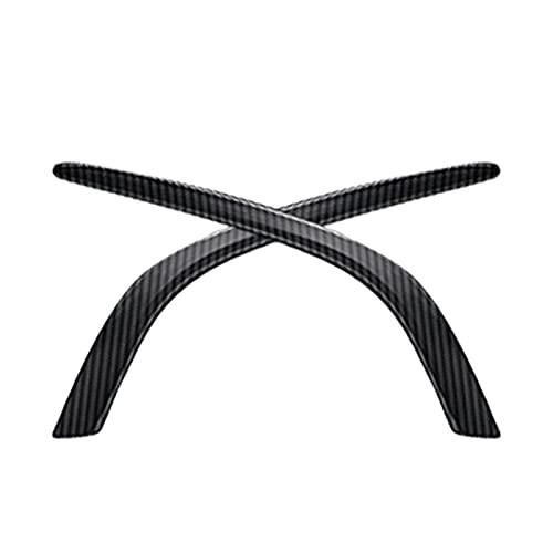 Jacbon fibra de carbono frente do carro luz de nevoeiro capa da lâmpada guarnição pára-choques molda