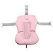 Ztoma Nourrisson Bain Coussin, Bébé Nourisson Baignoire Coussin Anti-dérapant Air Flottant Doux de Siège, & Confortable Lit Nouveau-Né - Rose et Gris