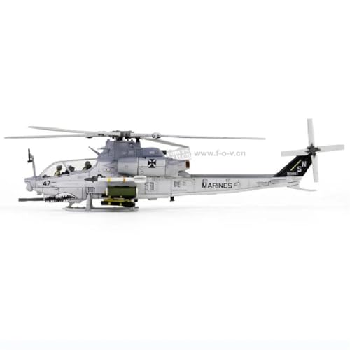PTLYE Avión Fundido a presión, helicópteros a Escala 1/72 para AH-1Z Viper Fighter, Modelo de avión Coleccionable, miniaturas de Metal, Modelo de avión