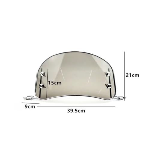 Déflecteur de vent avant pour moto avec spoiler réglable universel