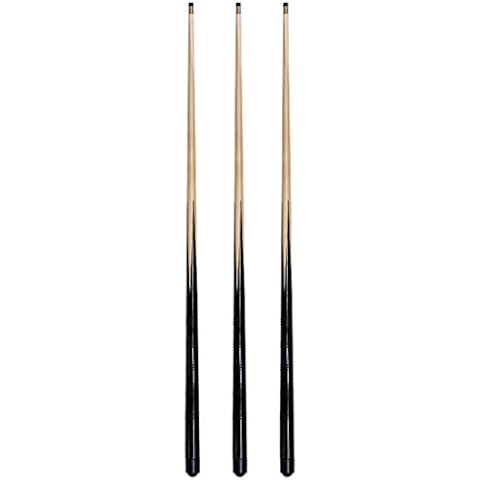 3 trade 4ft ,48 inches pool snooker cues, 10mm screw on tips Cover