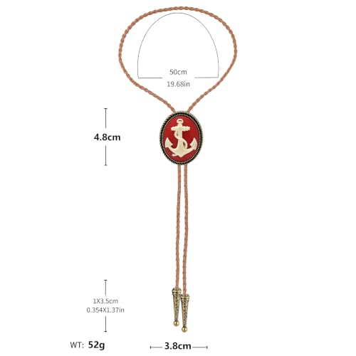 Image of Jeilwiy Bolo Tie for Men, Western Bolero Tie Cowboy Ties Native American Cowgirl Bolo Tie Accessories for Men Women