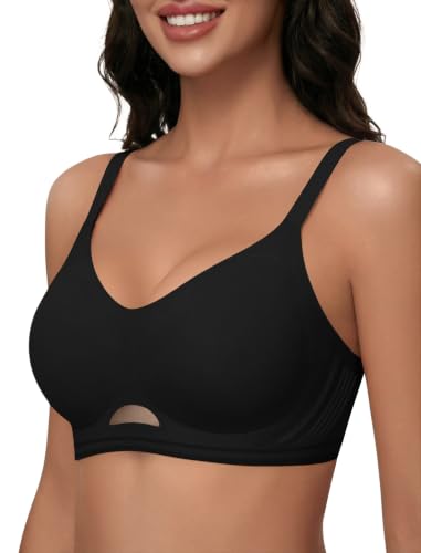 Image of Wireless Bras for Women No Underwire Seamless Buttery Bralettes Smoothing Women's Bras Full Coverage Shapedly Bra