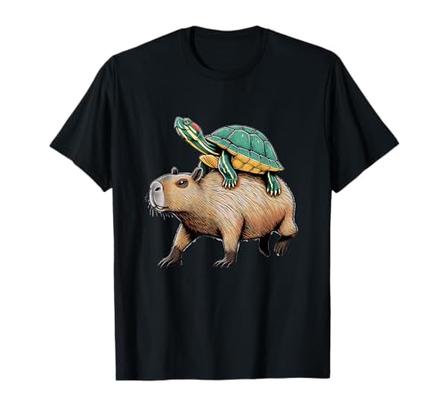 Tartaruga Equitazione Capibara Maglietta