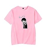 WJHYWDH Noragami New Anime T-Shirt Merch Casual Short Sleeved T Shirt Unisex Tee (Pink,X-Large)