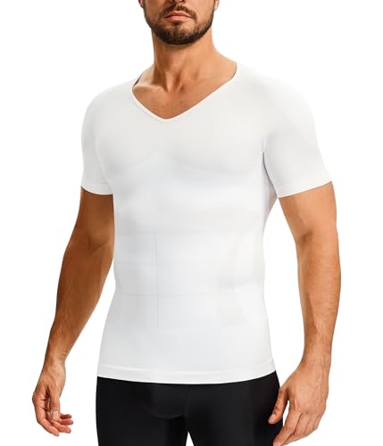 TAILONG Compression Shirt Men Short Sleeve