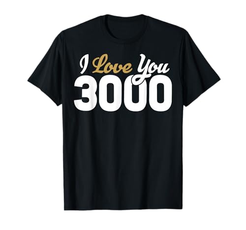 T-shirt Iron Man I Love You 3000 Marvel Avengers idée cadeau Saint-Valentin