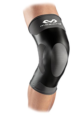 Rodillera de compresión McDavid 6300 Level 1 en negro y gris para tu entrenamiento diario
