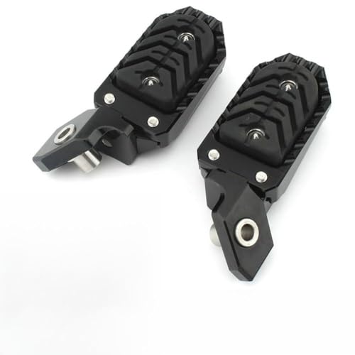 LatoYard Estriberas ajustables negras para BMW R1200GS R1250GS Adventure 2016-2023, pedales de reposapiés de motocicleta de aluminio, colocación frontal