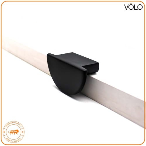 Image of VOLO Cabinet Drawer Knob /knobs for Drawers /Drawer knobs /Handle /knobs for cabinets /Pull Handle (S-183) (Black, 1)