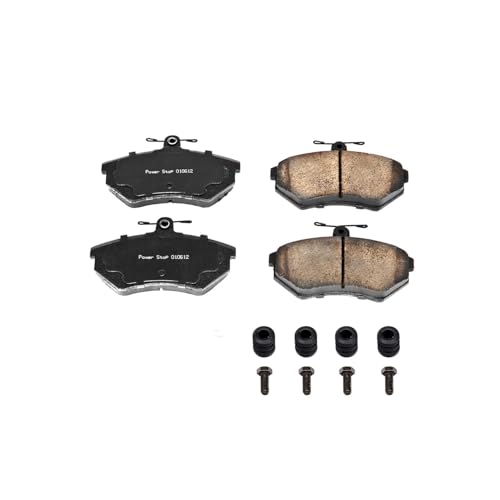Image of PowerStop Front Brake Pads for Volkswagen Cabrio 1995-02 |Golf 1997-99 |Jetta 1994-99 |Passat 1990-94 - Z17 Ceramic Brake Pads with Installation Hardware, 17-696