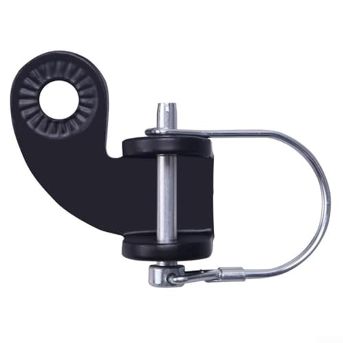 Adaptador de enganche de remolque de bicicleta 90°/135°, conector acoplador de acero al carbono para remolques de carga de mascotas, enlace de bicicleta de instalación rápida, negro (90°)