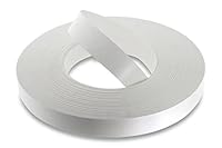 WoodPress® 30mm Mattweiße Melamin Kantenumleimer mit Schmelzkleber – 50m Industrielle Rolle – Einfaches Aufbügeln für Heimwerker