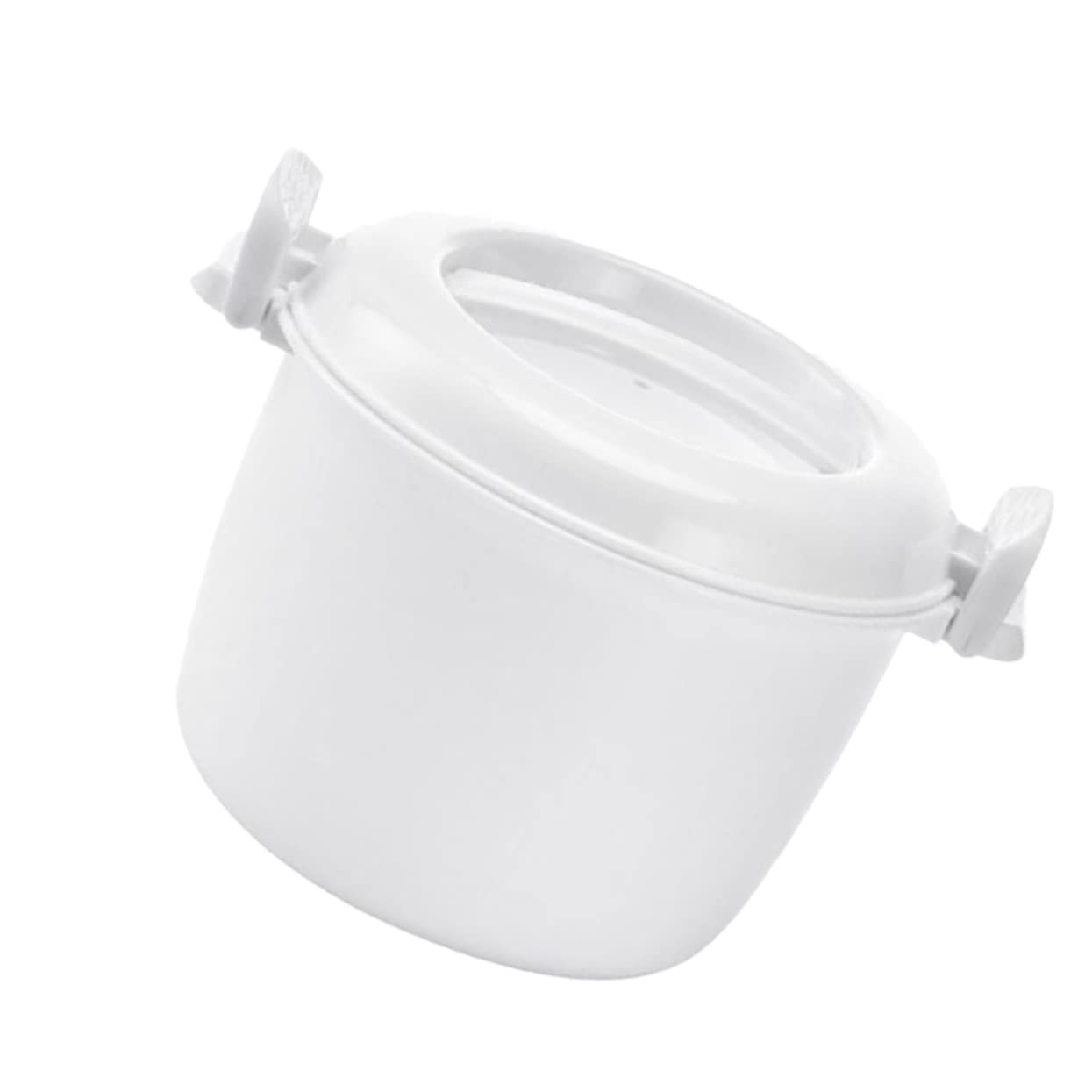 HOLIDYOYO Microwave Cooker for Lunch Box Insulated Container Rice Cooker Electric Lunch Box Microwave Safe Cookware Stackable for