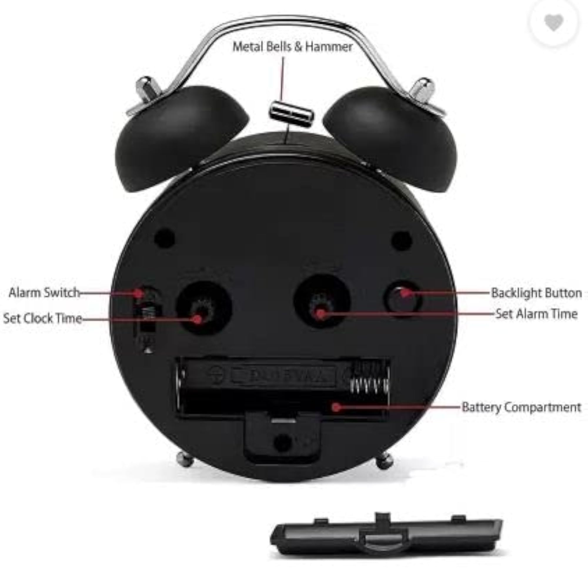 Analog Black Clock