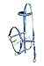 TECHIFY Horse Endurance Halter Bridle Reins with Breast Plate Set Equestrian Tack Breast Chest Plate Halter Bridle Bridled Free Custom Name Plate (SkyBlue, Full)